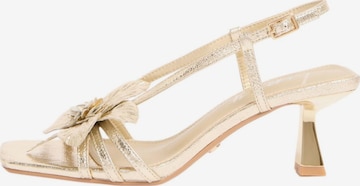 LipsySandale s remenčićima - zlatna boja: prednji dio