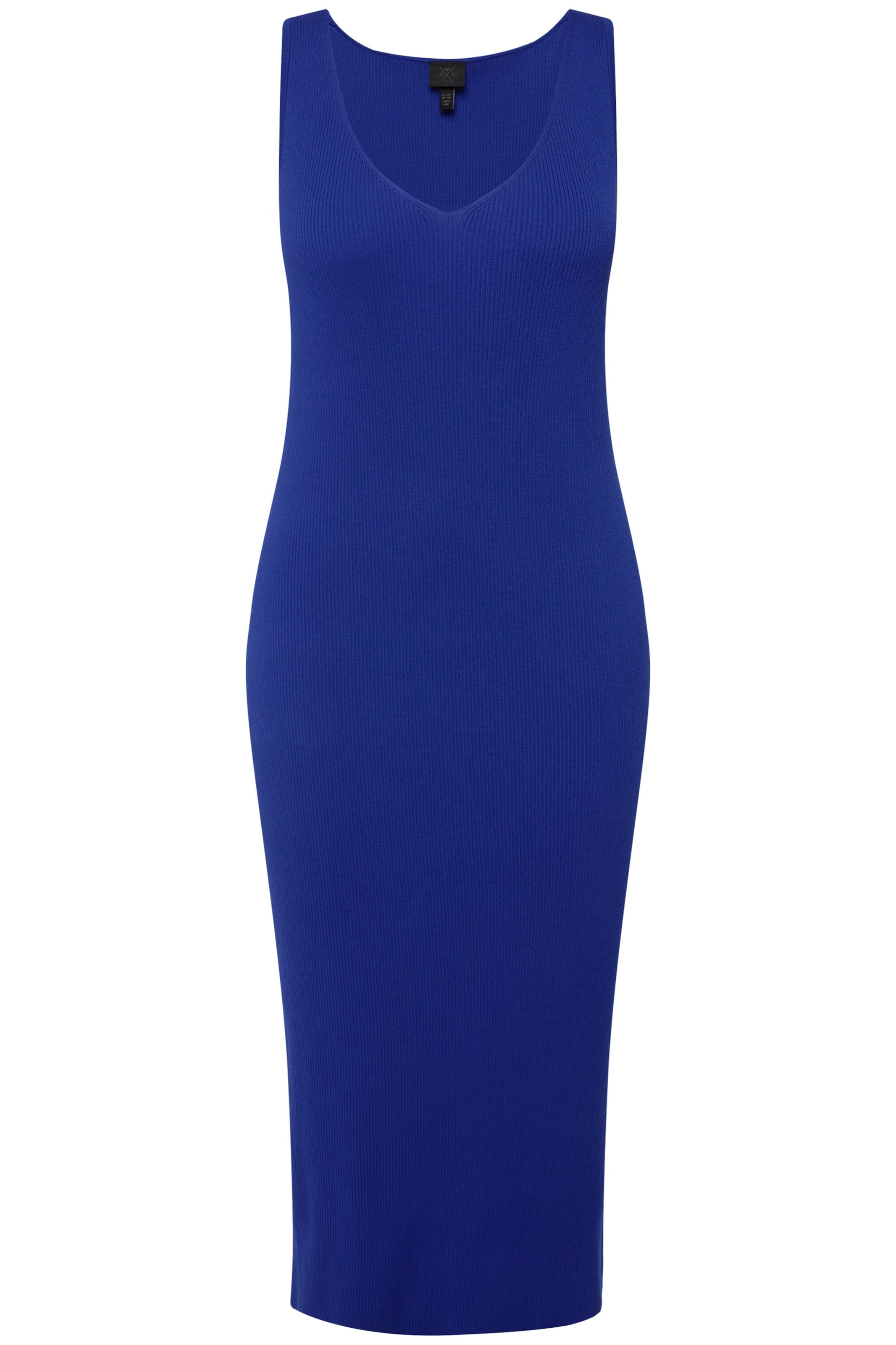 Ulla Popken Strickkleid in Blau: Vorderseite