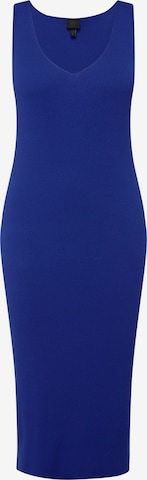 Ulla Popken Knitted dress in Blue: front