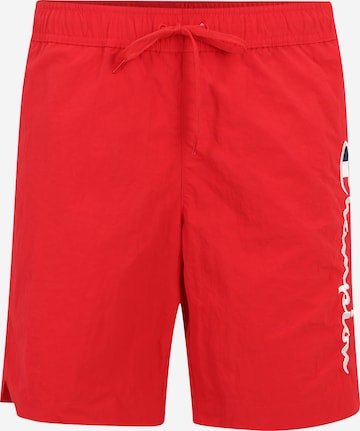 Shorts de bain Champion Authentic Athletic Apparel en rouge : devant