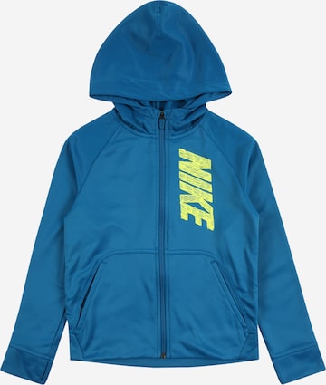 NIKE Sportsweatjacke in Blau: predná strana