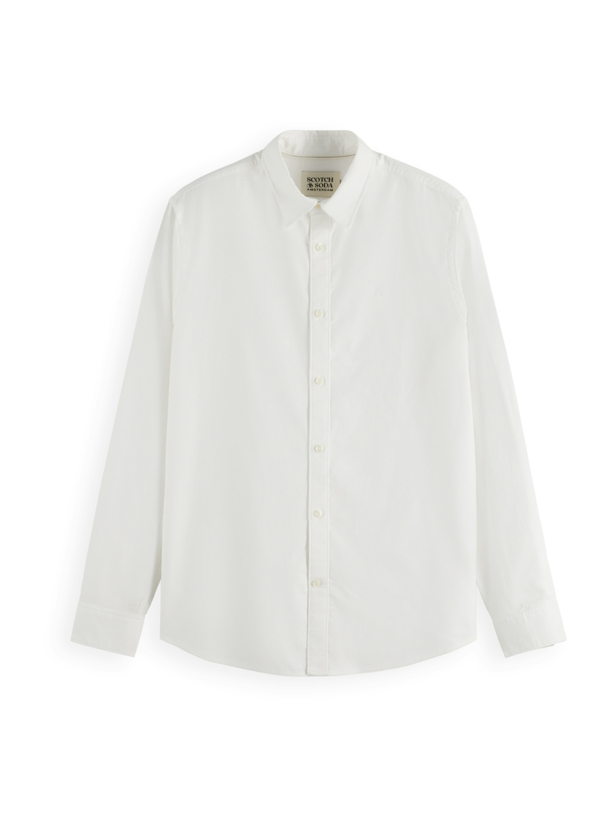 SCOTCH & SODA Regular fit Button Up Shirt in White: front