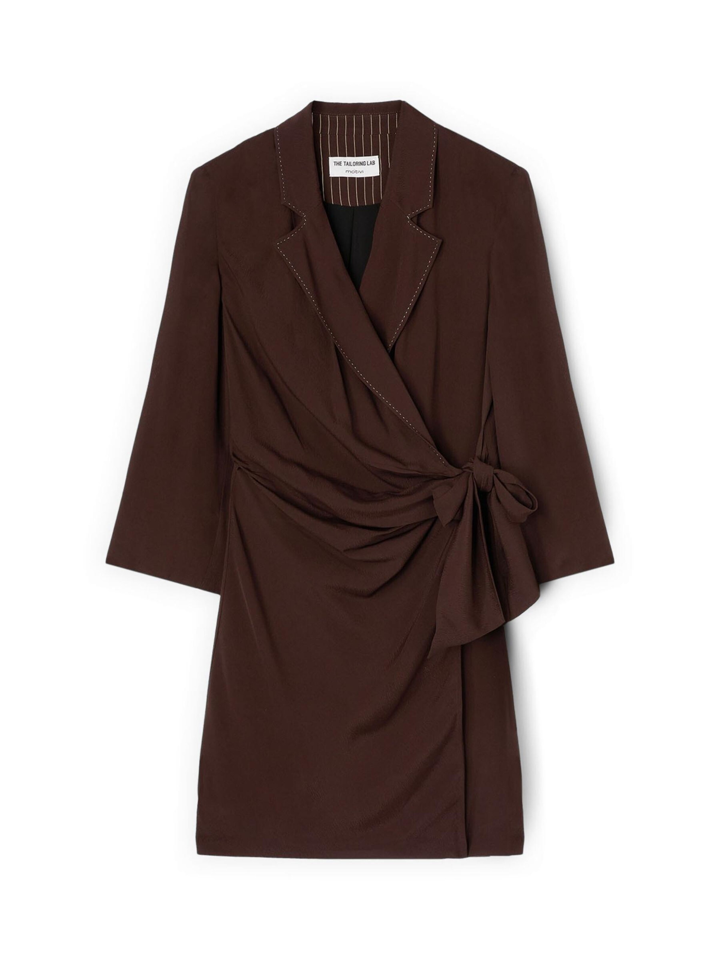 Robe MOTIVI en marron : devant