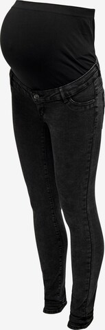 Only Maternity Skinny Jeans 'Rose' in Black: front