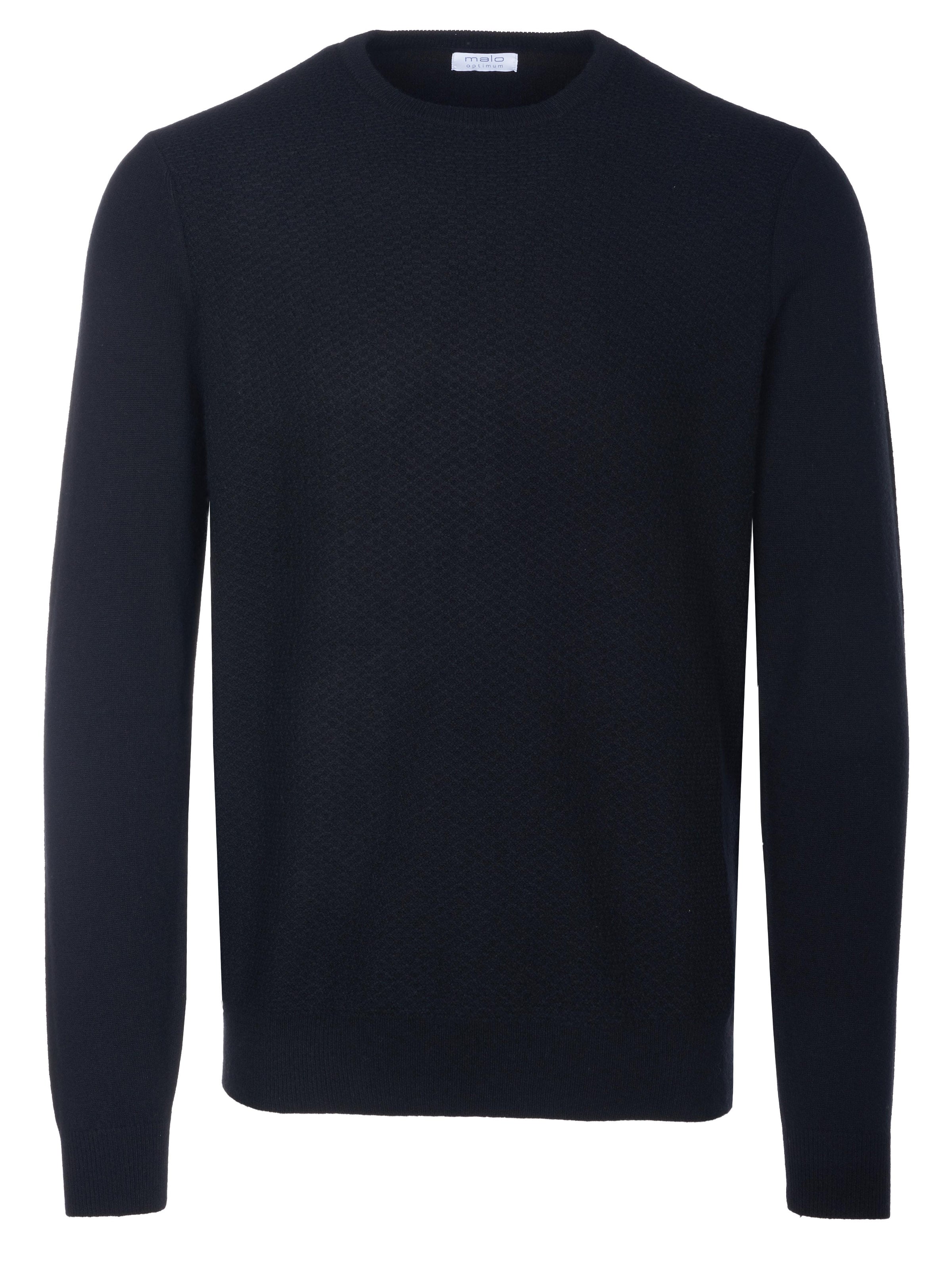 Malo Sweater 'Malo Optimum Pullover' in Black: front