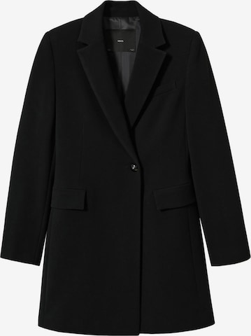 MANGO Přechodný kabát 'SUGUS' – černá: přední strana