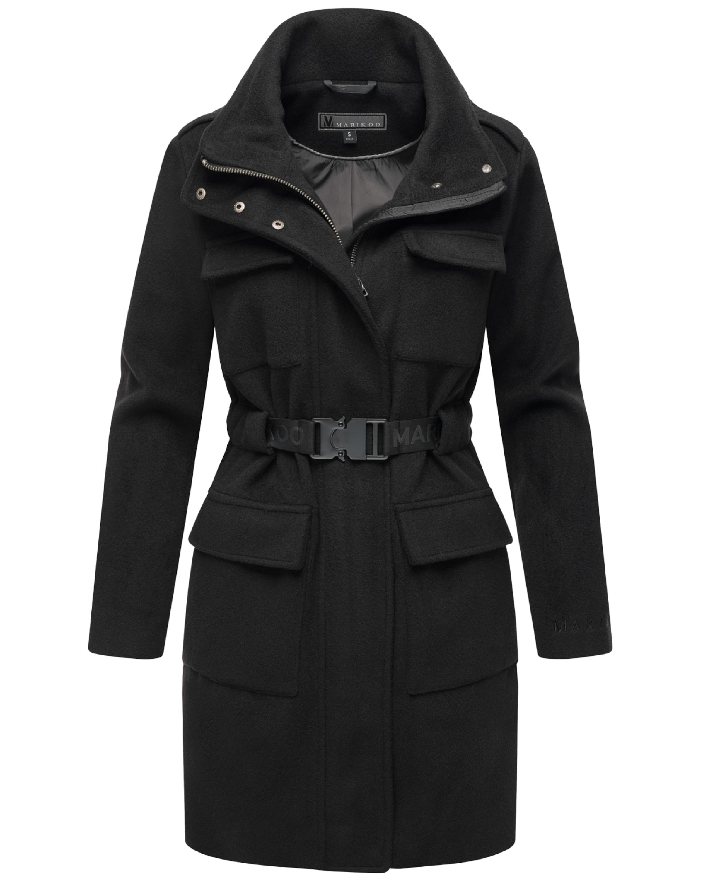 MARIKOO Преходно палто 'Tanokoo 16' в черно: отпред