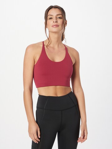 Girlfriend Collective Bustier Sport-BH 'CLEO' in Pink: predná strana