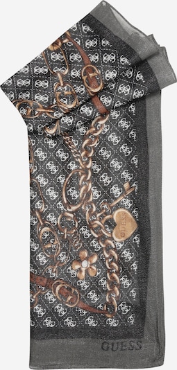 GUESS Kaulaliina 'SCARF 90X180' värissä ecru / karamelli / harmaa / musta, Tuotenäkymä