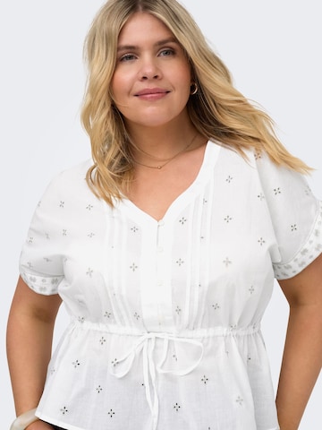 Camicia da donna 'CARKuna' di ONLY Carmakoma in bianco