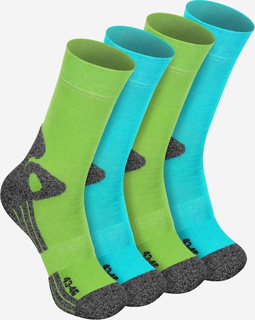 celodoro Athletic Socks 'Trekking Exclusive' in Blue: front