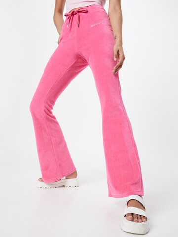 évasé Pantalon 'Fergie' SHYX en rose : devant