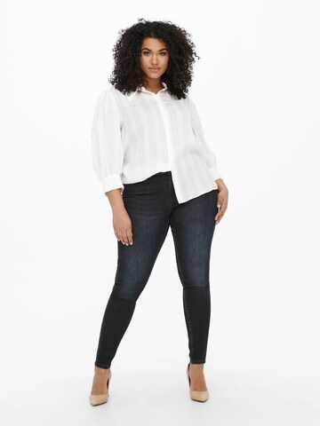 ONLY Carmakoma Skinny Jeans 'Life Reg' in Zwart