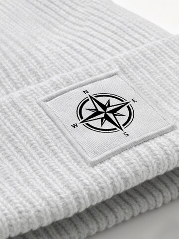 Neverless Beanie 'Windrose' in Grey