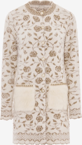 Cardigan faina en blanc : devant