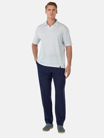 Regular Pantalon à plis Boggi Milano en bleu
