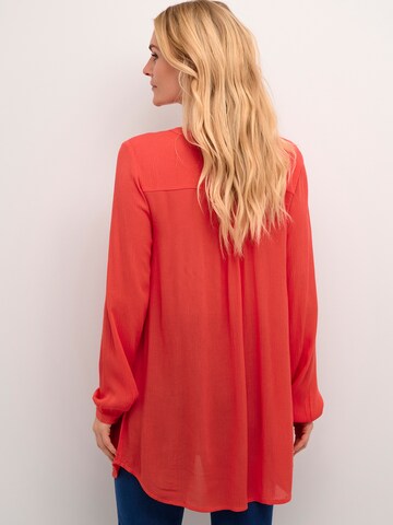 KAFFE CURVE Tuniek 'Amber' in Rood