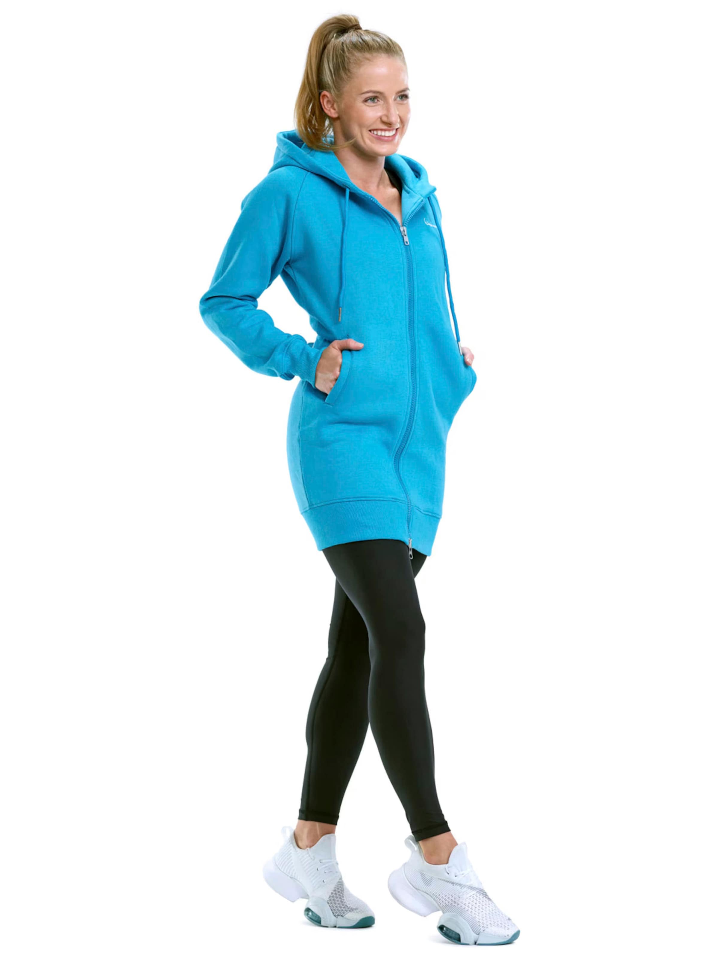 Winshape Sportsweatjacke 'J006' in Blau
