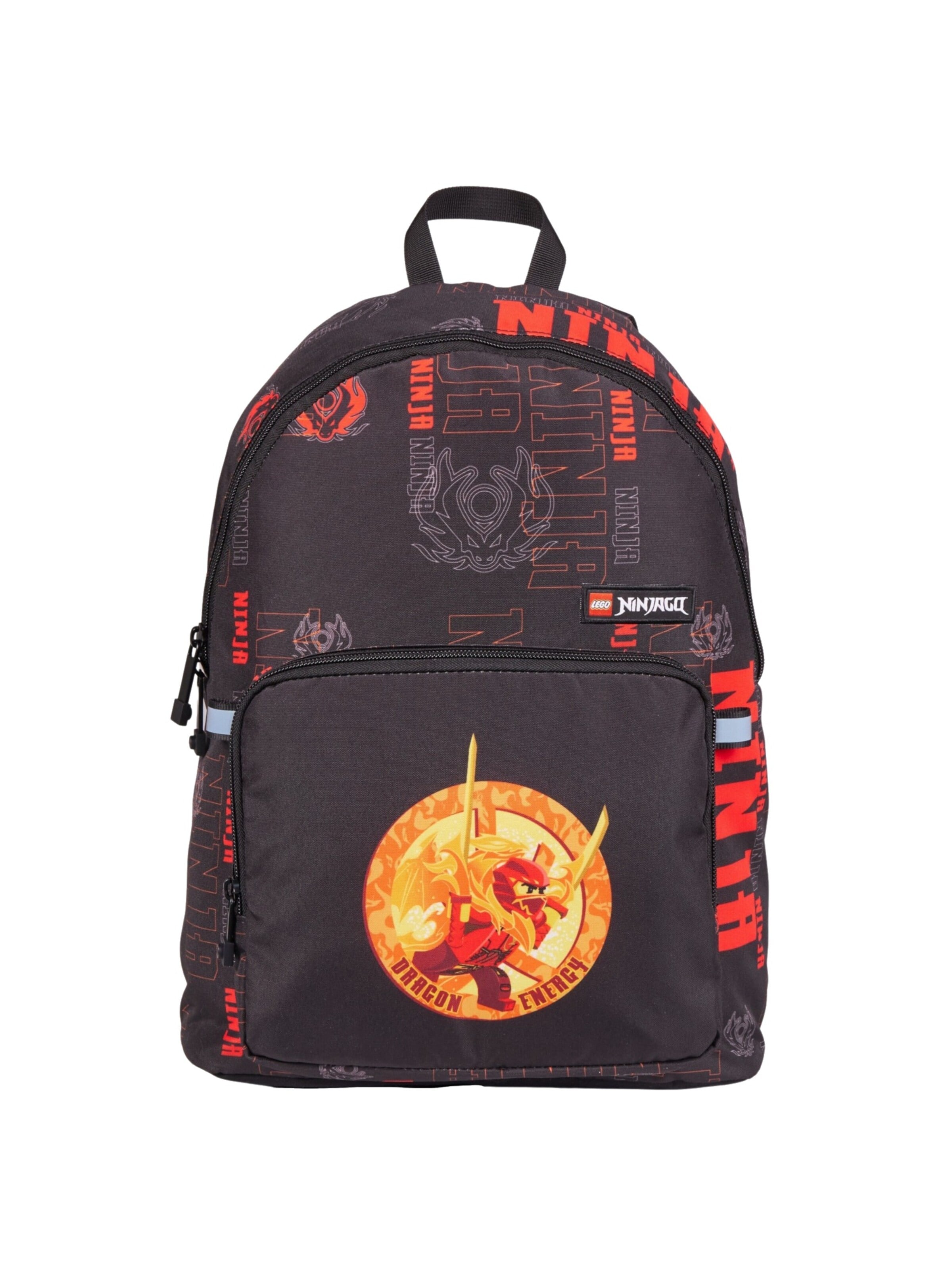 LEGO Backpack 'Ninjago Basic' in Black: front