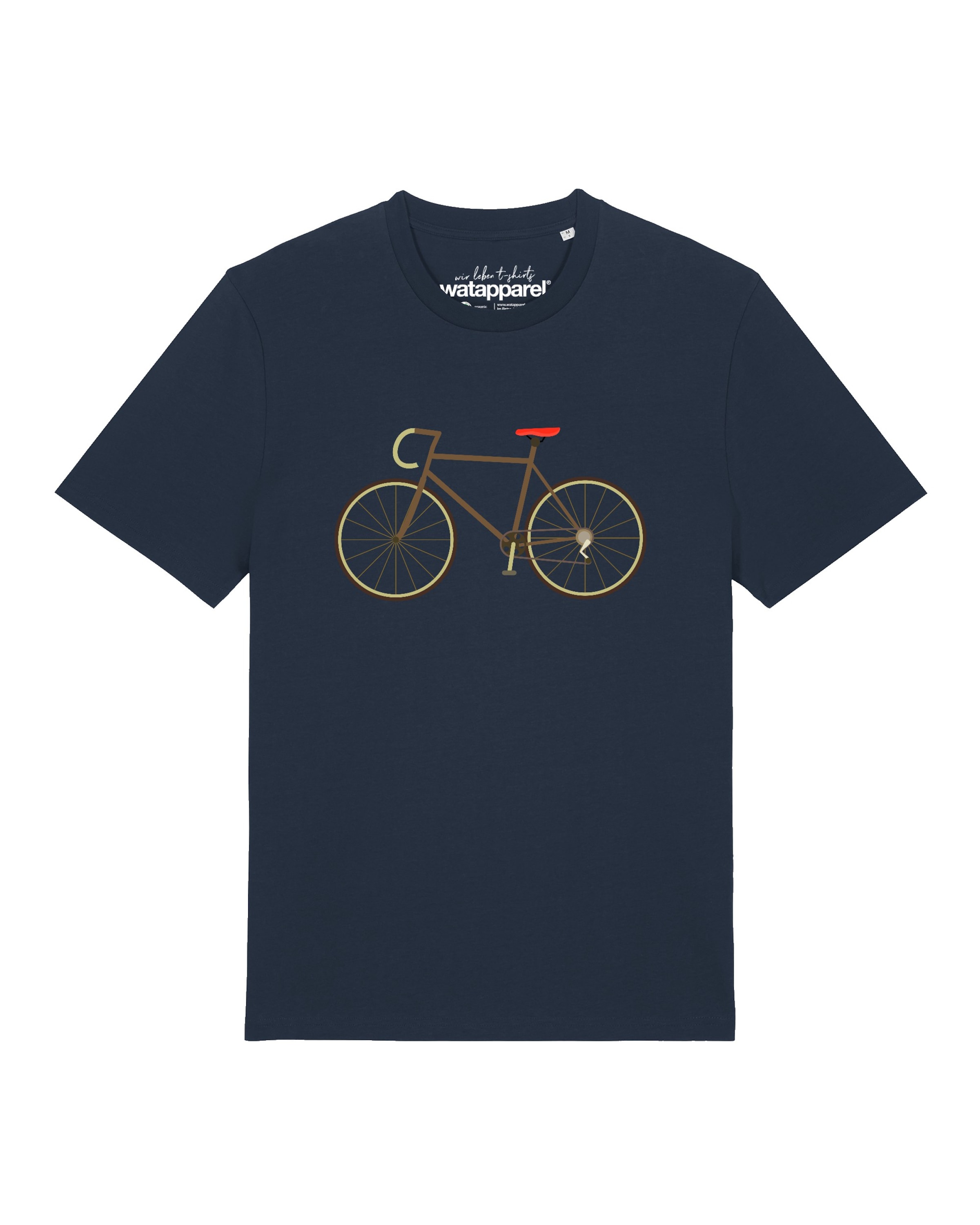 T-Shirt 'Fahrrad' Watapparel en bleu : devant