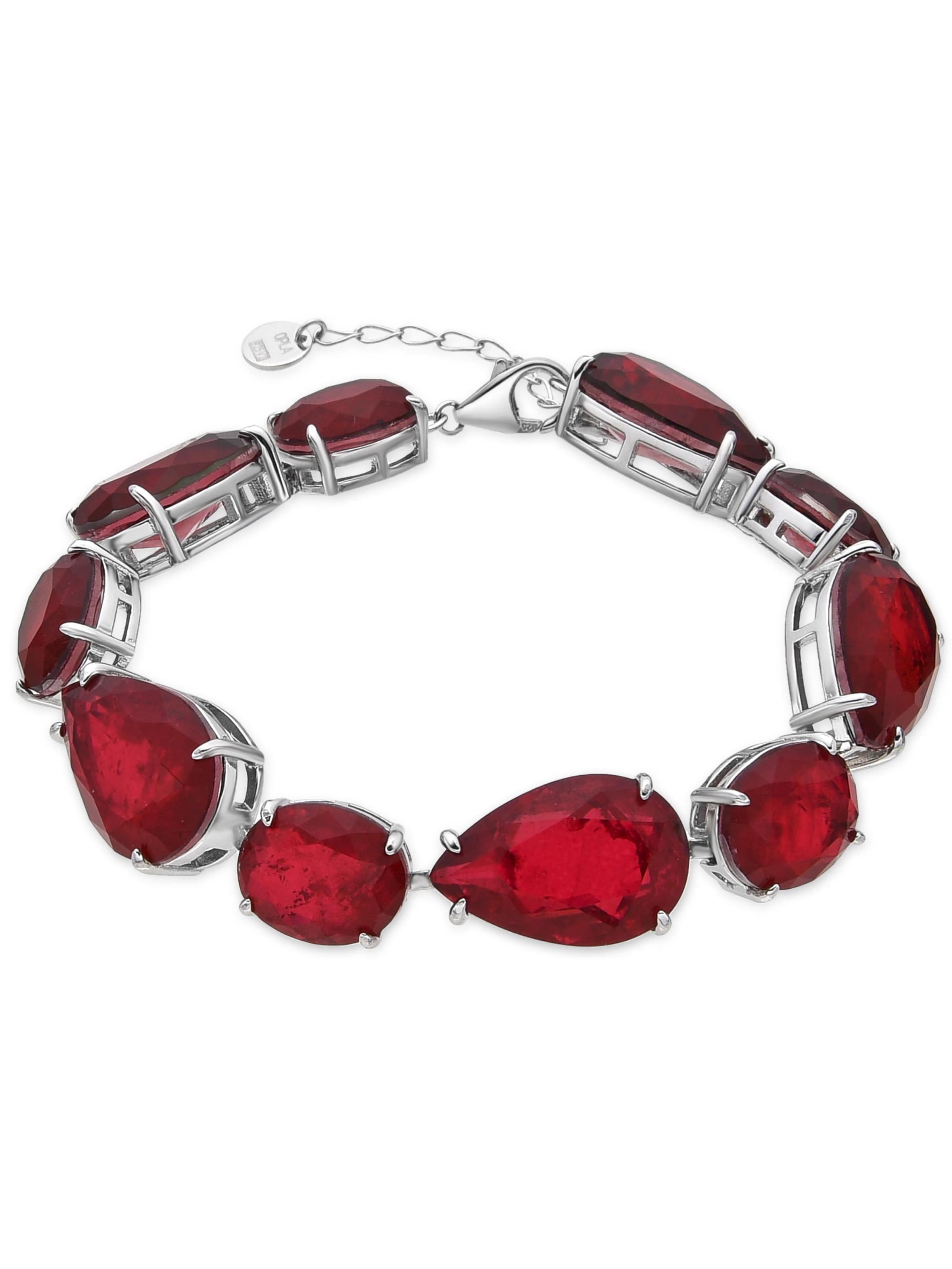 Luxenter - Pulsera 'Grywi' en rojo: frente