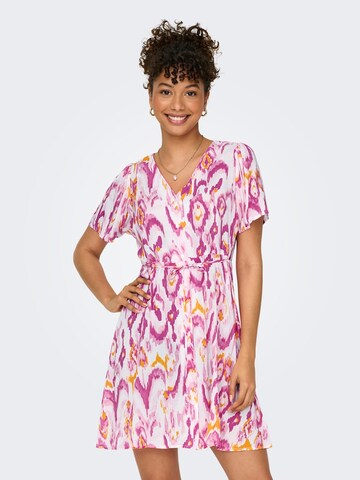 Robe-chemise 'EVIDA' ONLY en rose : devant