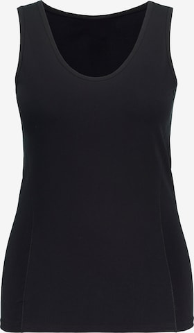 Maillot de corps Ulla Popken en noir : devant