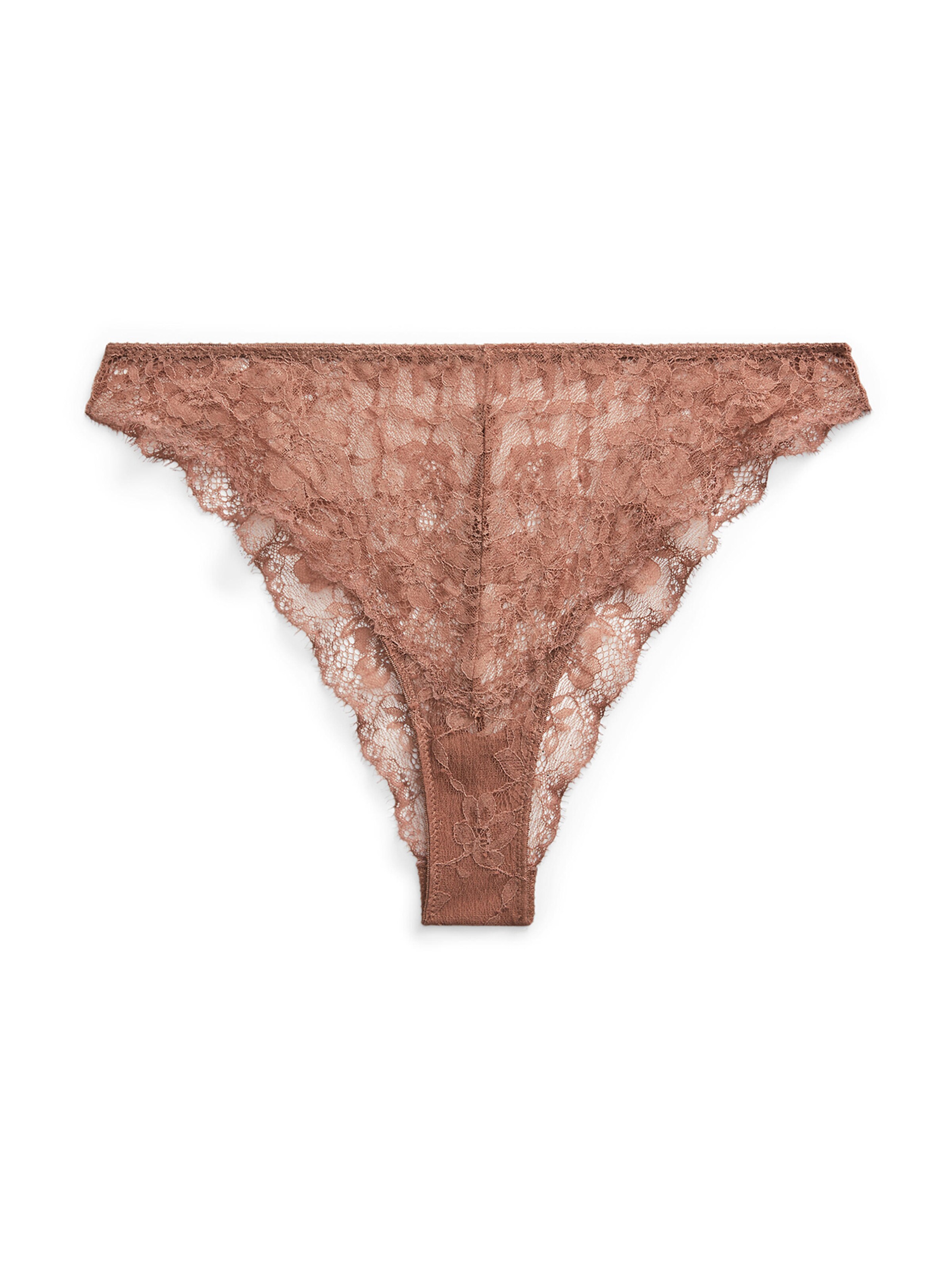 Polo Ralph Lauren - Braga ' Mid Rise Tanga ' en marrón: frente