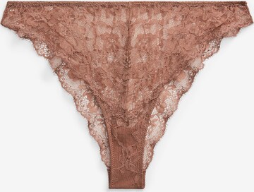 Polo Ralph Lauren Panty ' Mid Rise Tanga ' in Brown: front