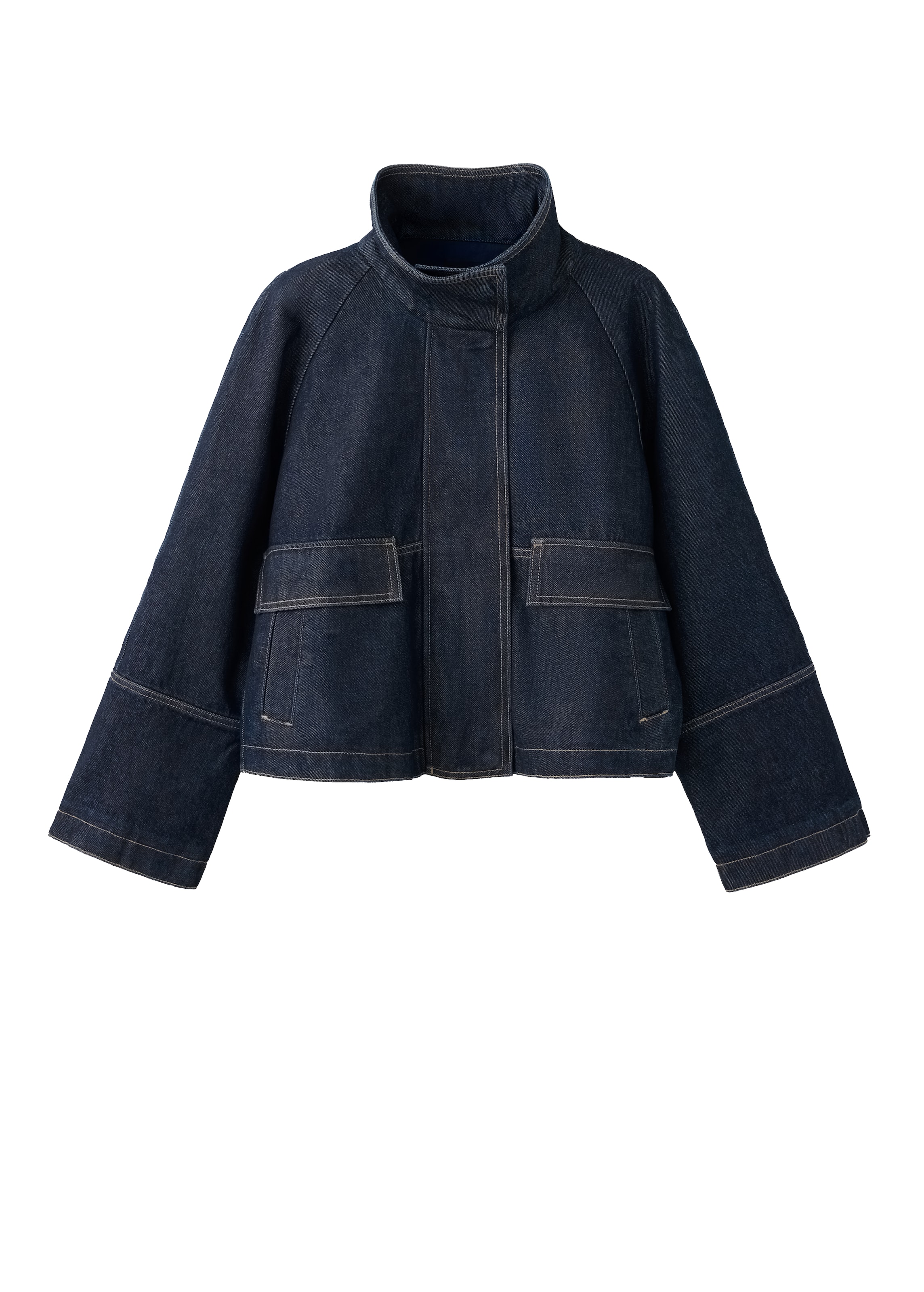 MANGO Jacke 'JENNA' in Blau: Vorderseite