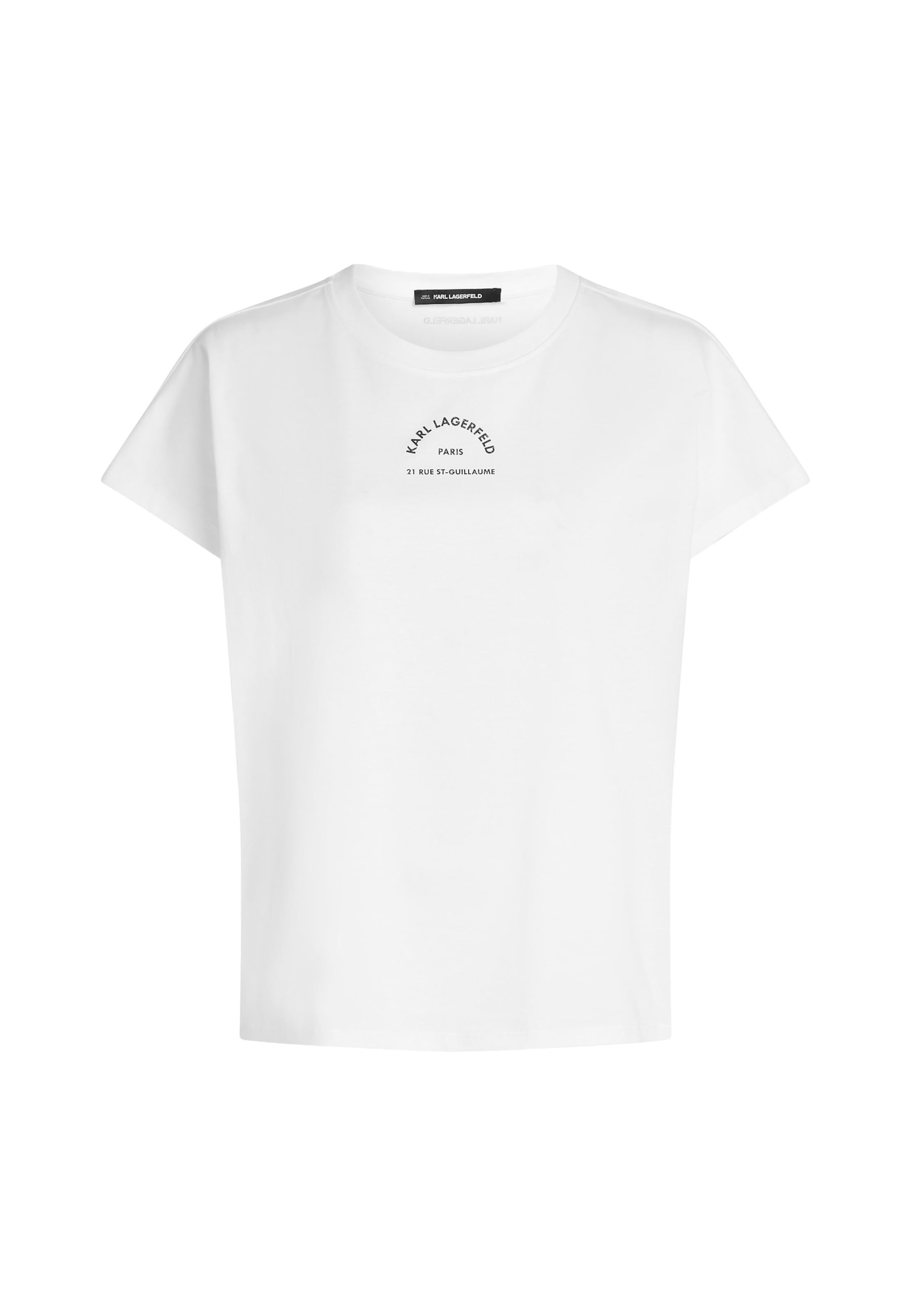 Karl Lagerfeld T-Shirt 'Rue St-Guillaume' in Weiß: Vorderseite