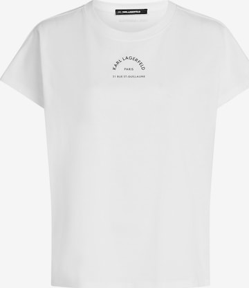 Karl Lagerfeld T-Shirt 'Rue St-Guillaume' in Weiß: Vorderseite