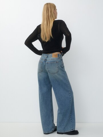 Pull&Bear Loosefit Jeans i blå