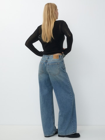 Loosefit Jeans de la Pull&Bear pe albastru