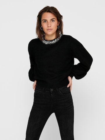 ONLY Sweater 'Elsa' in Black: front
