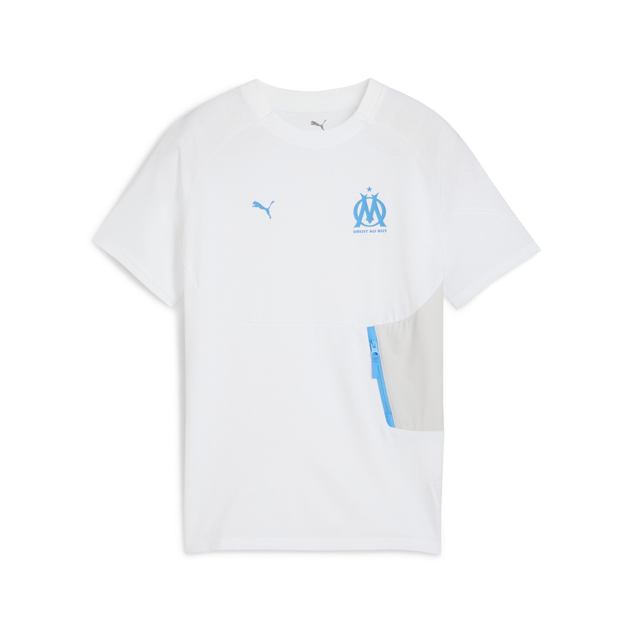 PUMA Funktionsshirt 'Olympique de Marseille' in Weiß: Vorderseite
