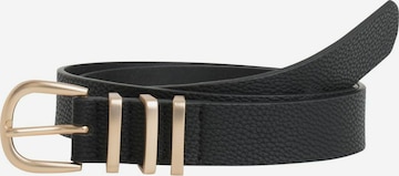 Ceinture PIECES en noir : devant