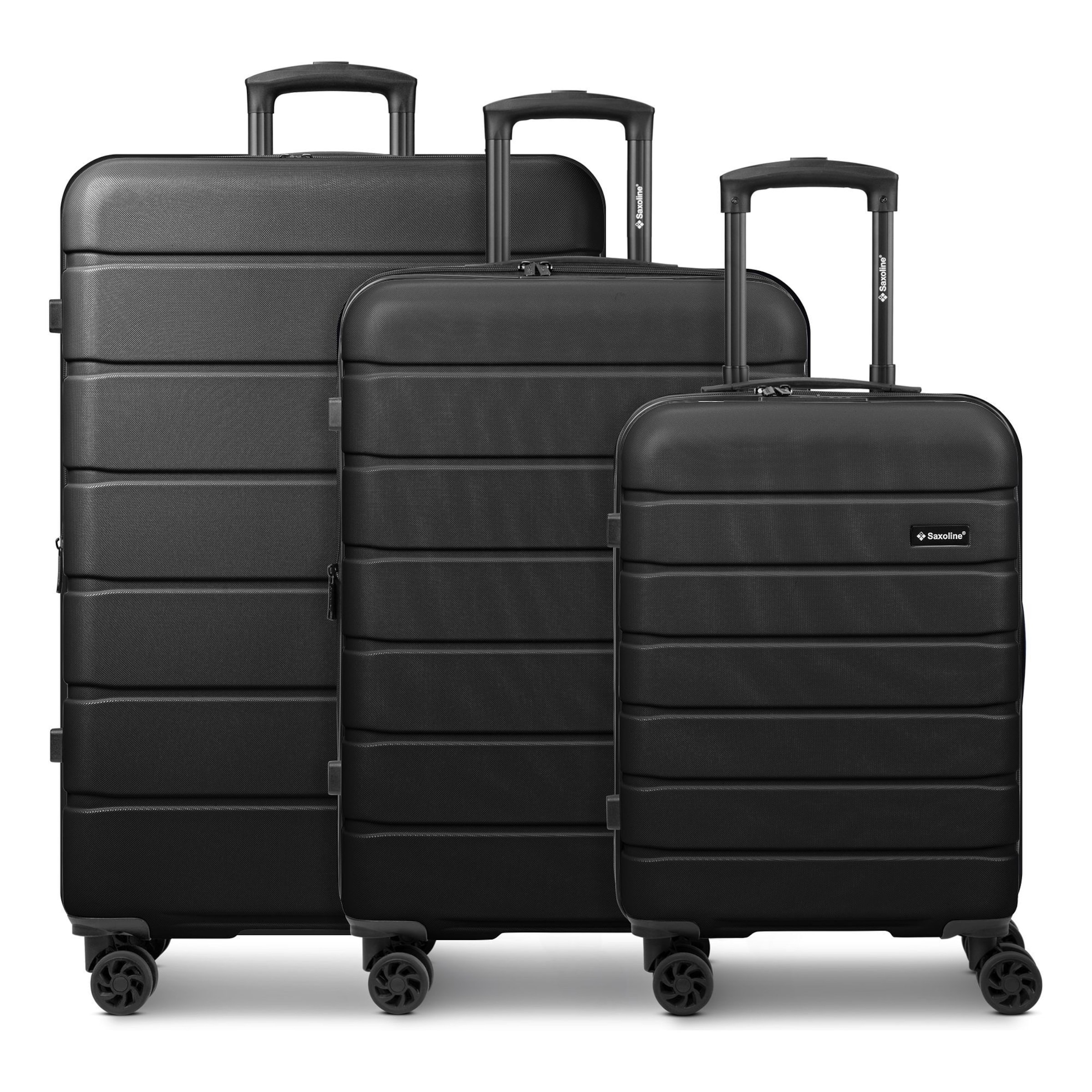 Saxoline Suitcase set in Black: front