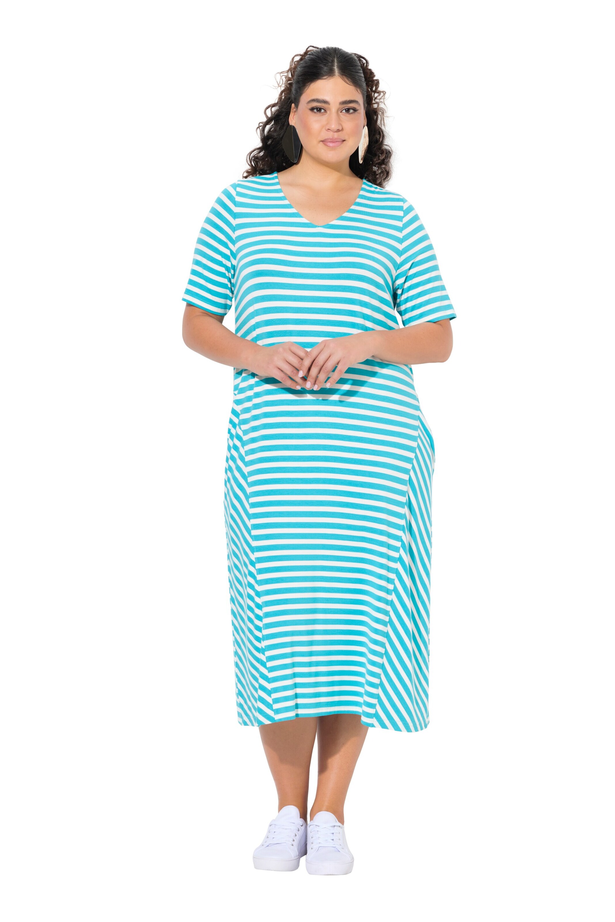 Robe Ulla Popken en bleu : devant