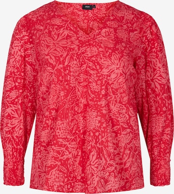 Zizzi Blouse 'Mirma' in Rood: voorkant