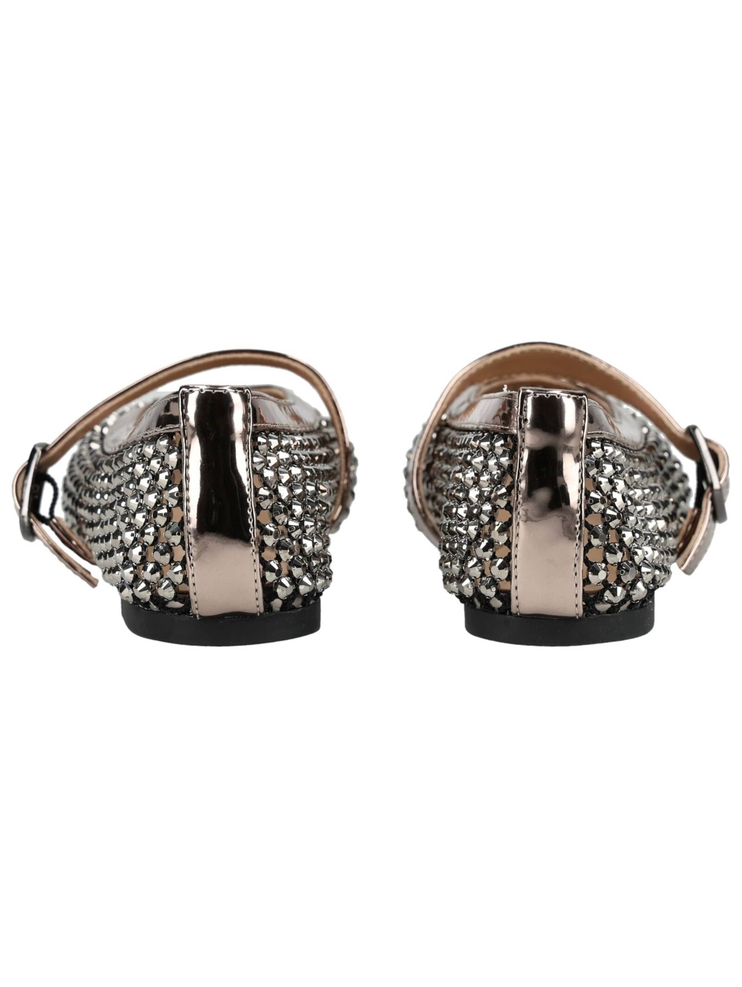 Alma En Pena Strap ballerina in Silver