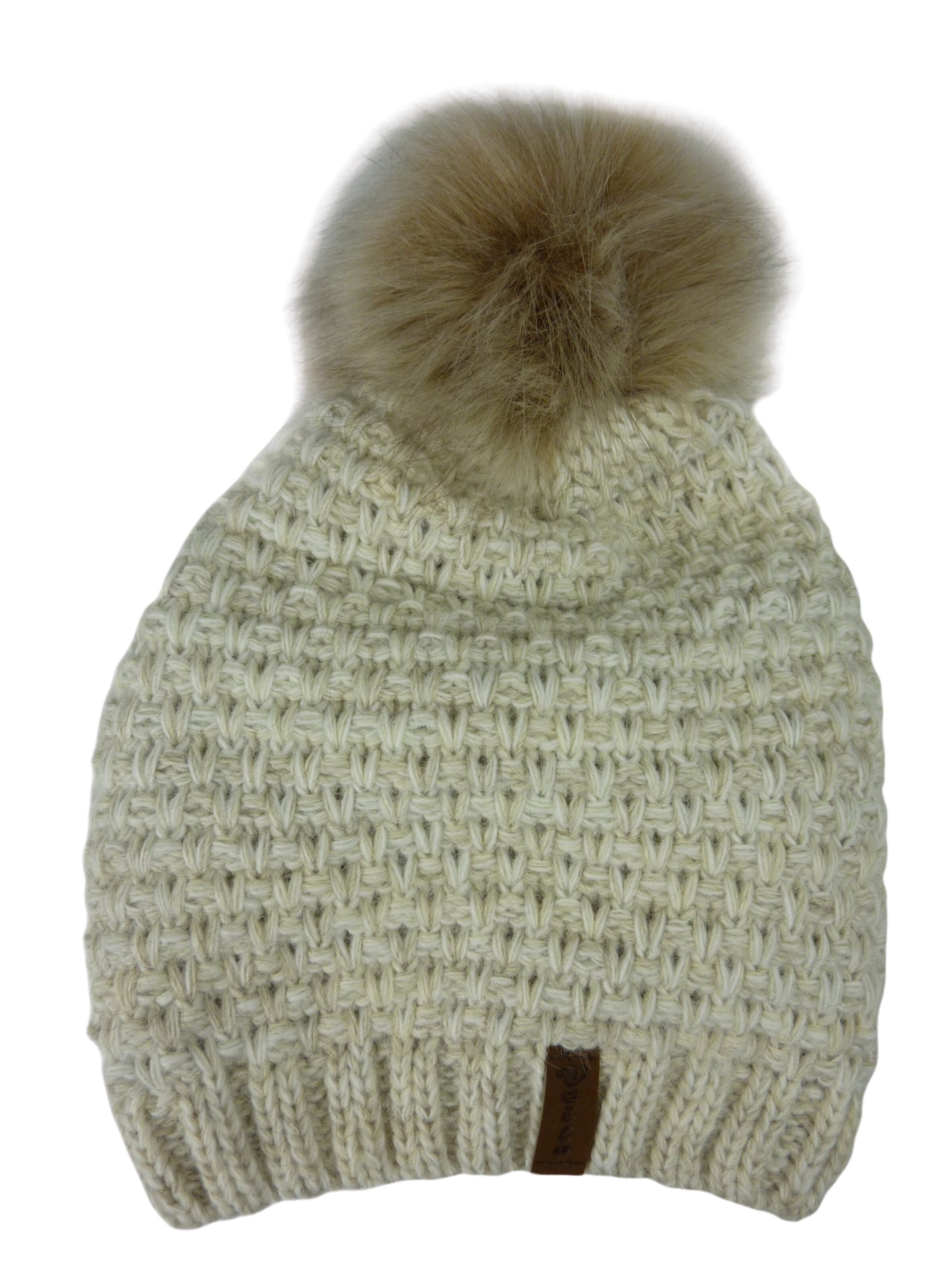 Kumixi Beanie 'Set: Mütze & Loop Schal' in Beige
