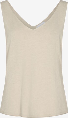 minimum - Top de punto 'Briana' en beige: frente