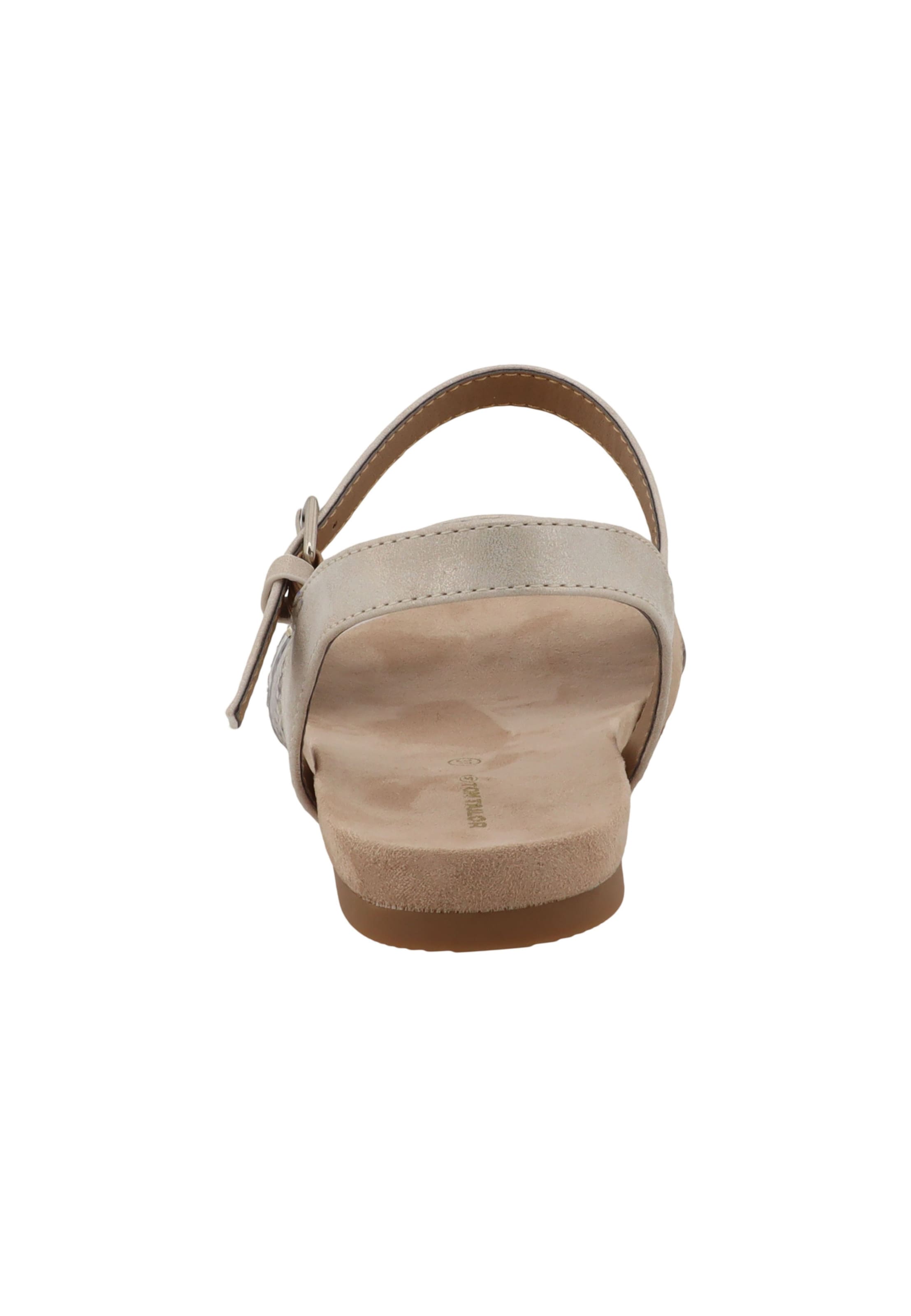 TOM TAILOR Sandály 'Mules' – béžová