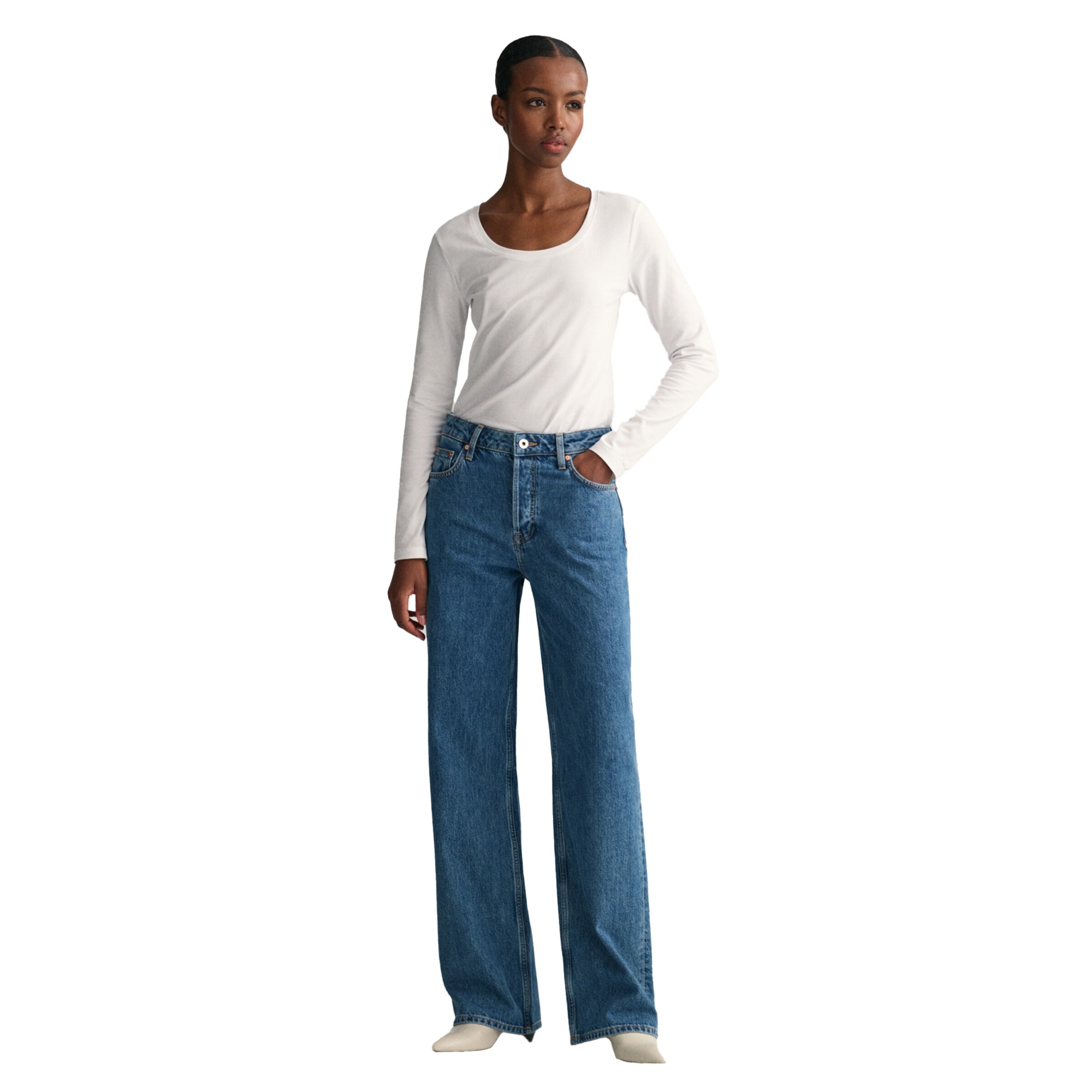 GANTMajica - bijela boja