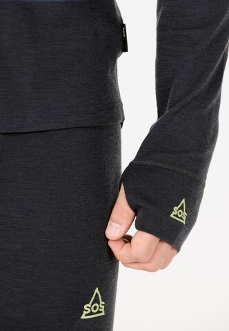 SOS Baselayer-Shirt in Schwarz