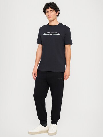 ARMANI EXCHANGE Tapered Trousers in Black
