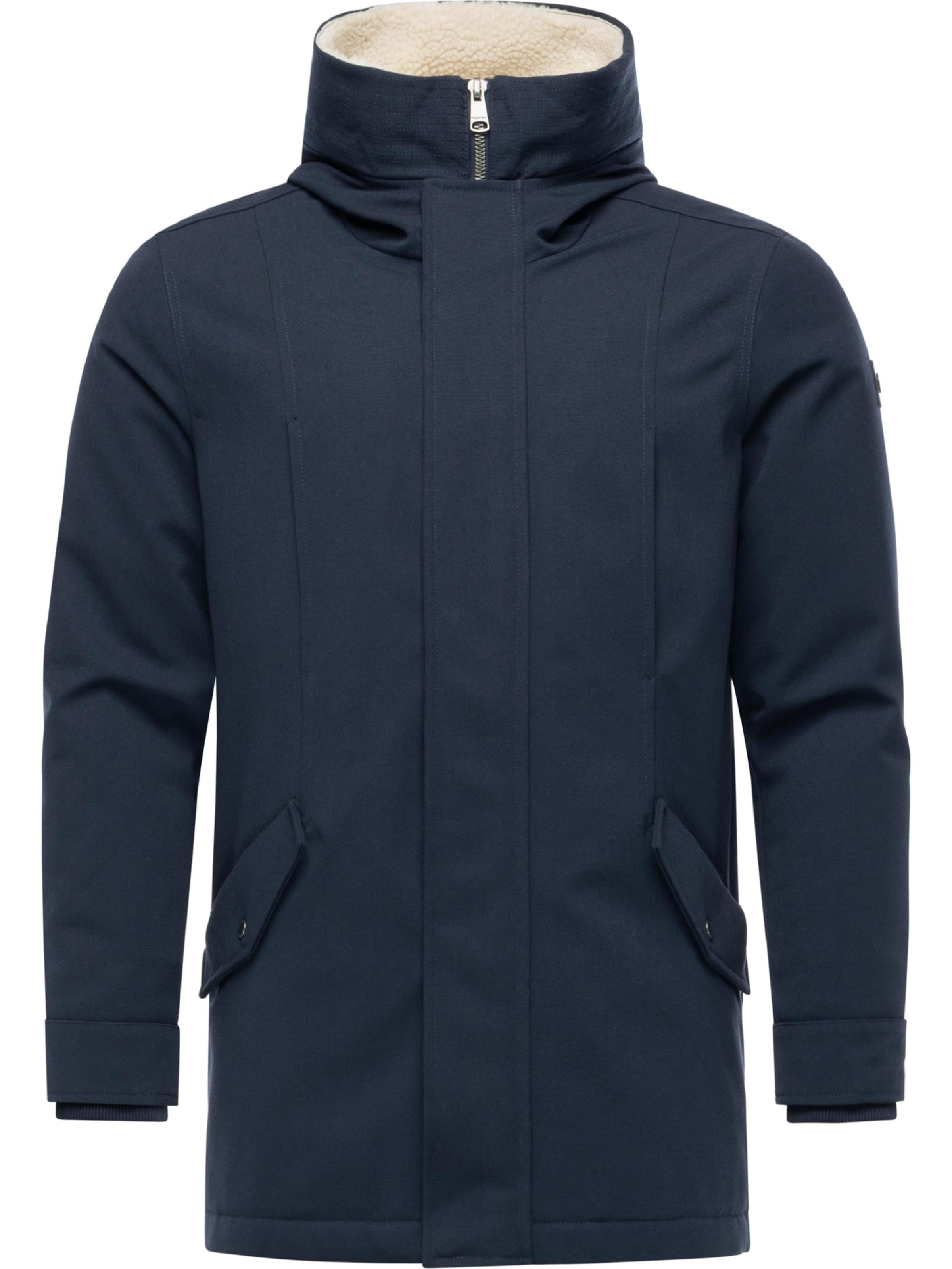 Ragwear Wintermantel 'Mr Cany' in Blau: Vorderseite