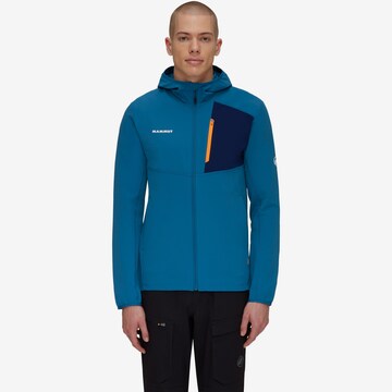 MAMMUT Athletic Fleece Jacket 'Madris Light' in Blue: front