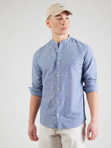 JACK & JONES Regularny krój Koszula 'JJEBREEZE' w kolorze niebieski: przód